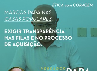 Marcos Papa nas Casas Populares