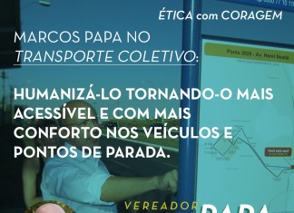 Marcos Papa no Transporte Coletivo