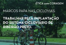 Marcos Papa nas Ciclovias