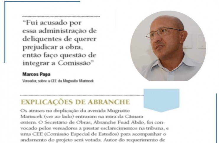 CEE deve ser criada para analisar atraso nas obras do Ribeirão Verde