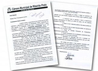 Carta com as sete medidas de Transparência na Câmara Municipal