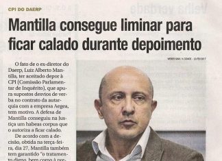 A Cidade destaca presença de Mantilla na CPI do Daerp, presidida por Marcos Papa