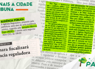A Cidade e Tribuna destacam reunião pública da Agência Reguladora