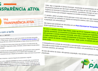 Blog Transparência Ativa destaca relatório de Marcos Papa