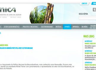 Unica, Udop e Siamig destacam artigo de Marcos Papa