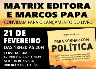 Rogério Godinho lança livro “Para sonhar com política” e cita vereador Marcos Papa