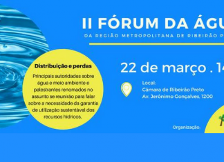 II Fórum da Água da Região Metropolitana de Ribeirão é nesta quinta (22)