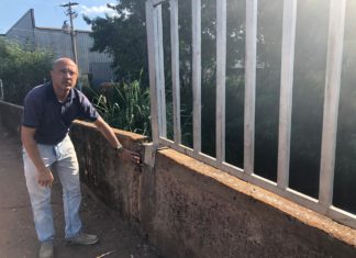 Marcos Papa denuncia risco em ponte no Campo Elíseos