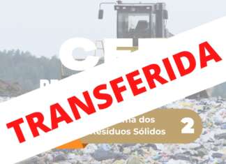 CEE dos Resíduos é transferida para 26/04