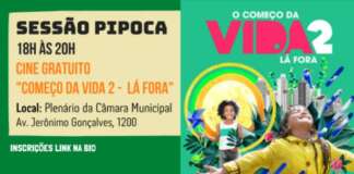 Câmara será palco de ‘sessão pipoca’