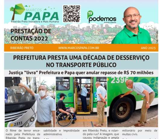 Papa apresenta Prestação de Contas 2022