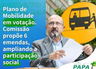 Comissão quer maior participação popular no Plano de Mobilidade