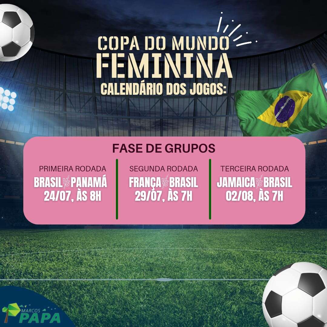 Calendário do Mundial Feminino de Futebol de 2023: Qual é o calendário dos  jogos?