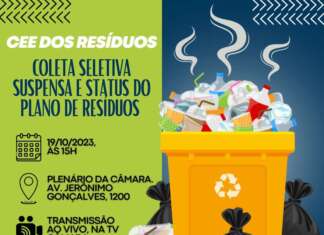 CEE debaterá coleta seletiva e falta de educação ambiental